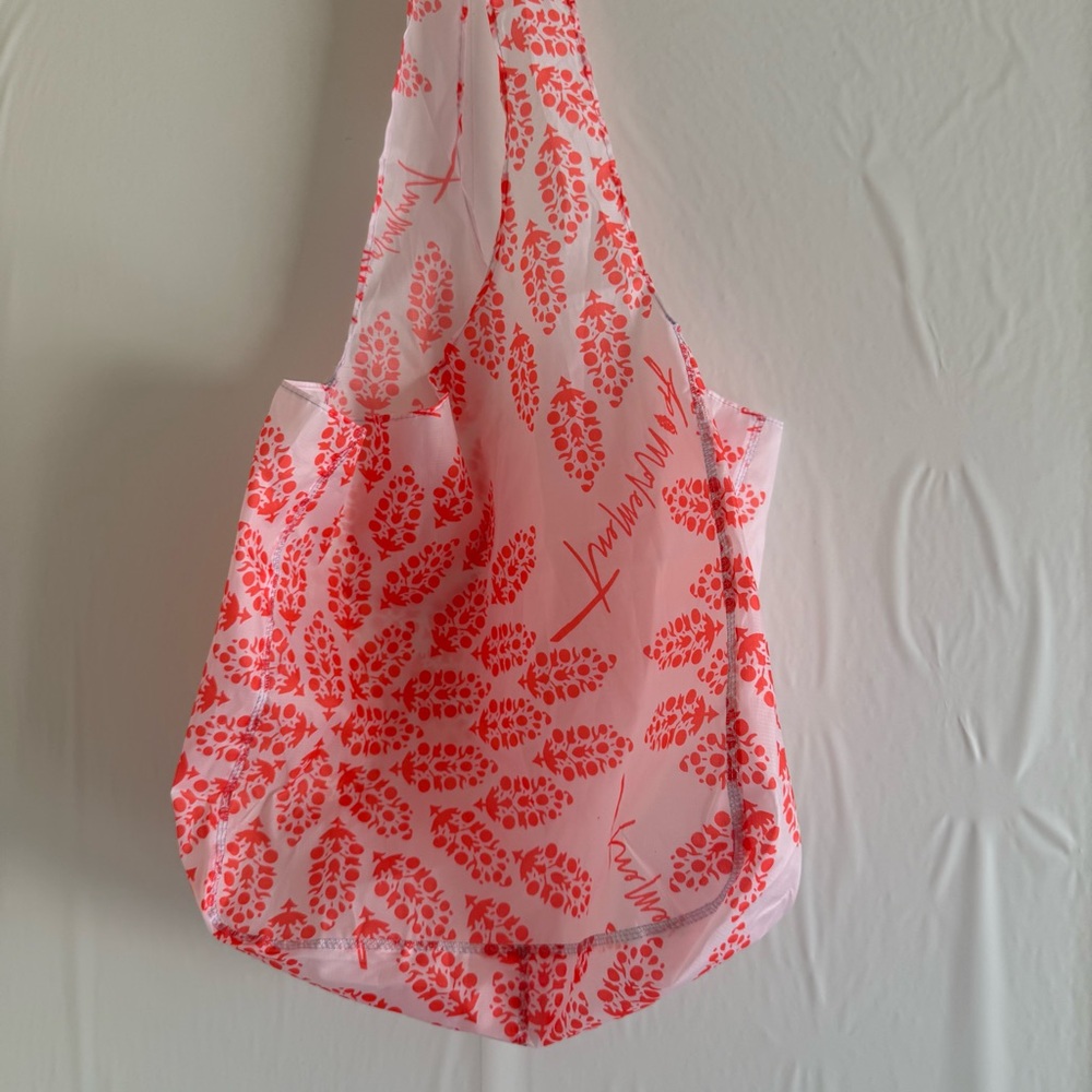 Free People Movement Pink/White Tote Reusable Bag